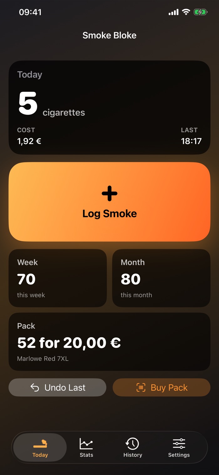 Smoke Bloke on iPhone